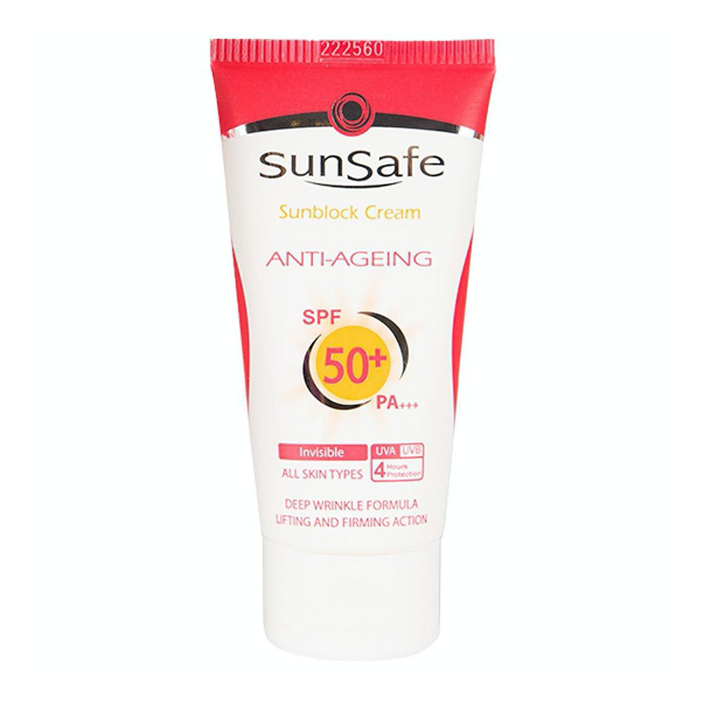 ضد آفتاب بدون رنگ SPF50 سان سیف