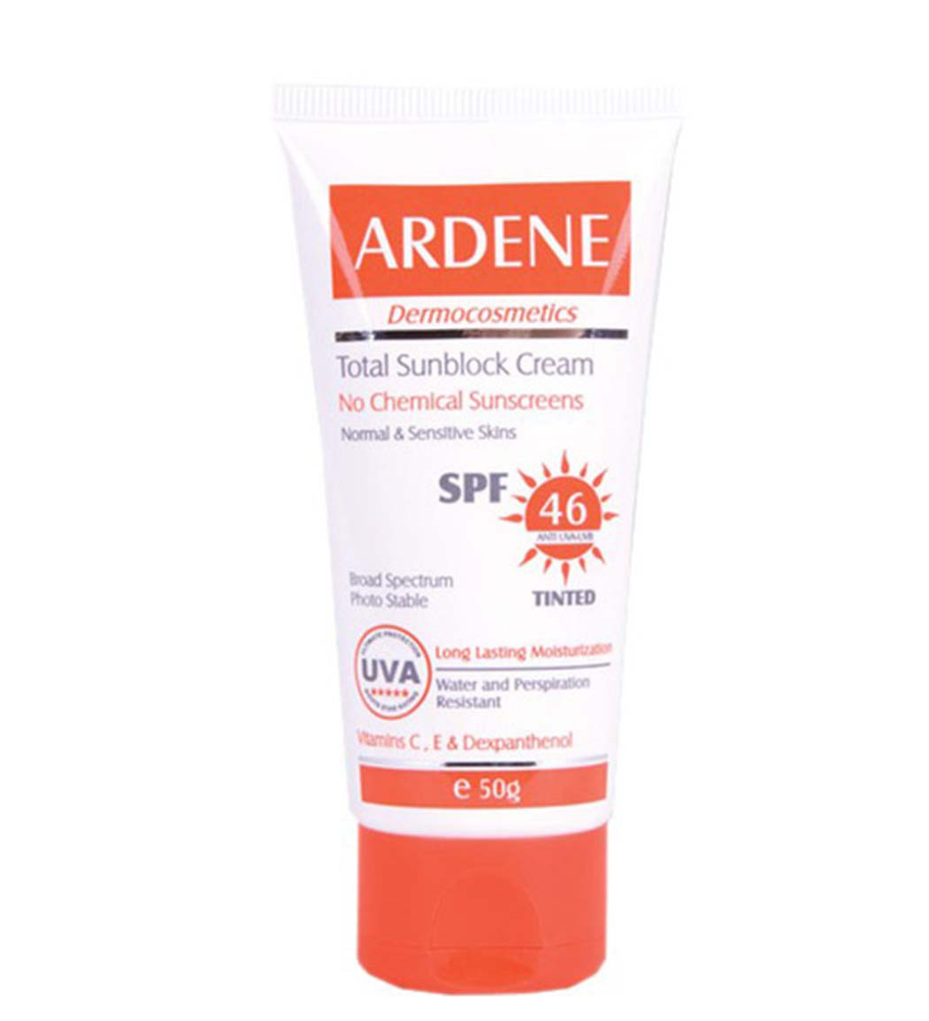 ضد آفتاب رنگی فاقد جاذبهای شیمیایی SPF46 آردن